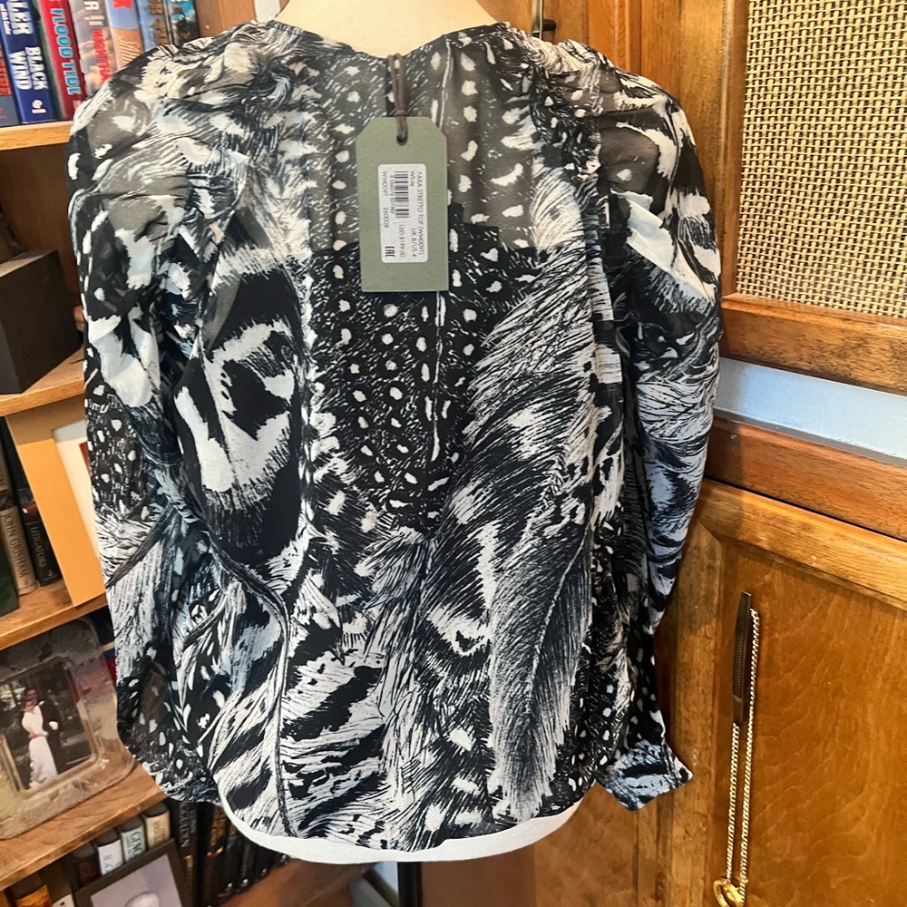 All Saints Farro Stretto Top Size 4 - Picture 5 of 6